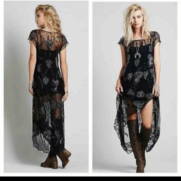FREE PEOPLE Journey Embellished Slip Dress XS - Picture 2 of 2